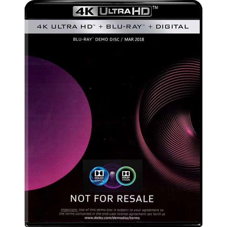 【4K UHD 典藏級】杜比視界（Dolby Vision）和杜比全景聲（Dolby Atmos）測試光碟