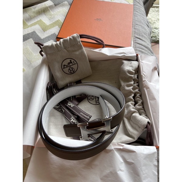 Hermes Mini Constance Guillochee皮帶釦 & 雙面皮腰帶24 mm 正貨 #3