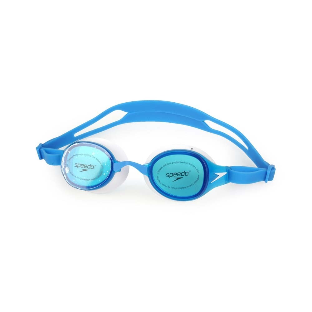 【線上體育】SPEEDO成人運動泳鏡 Hydropure 藍/白-SD812669D665001