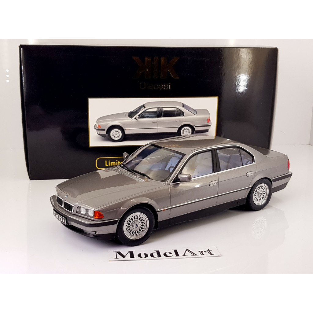 【模型車藝】1:18 KK-Scale BMW 740i(E38)1994 Grey銀灰 限量1000台『現貨』