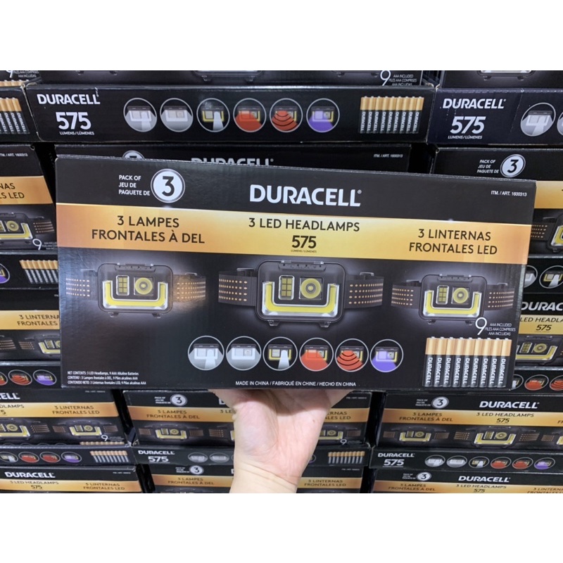 Duracell LED頭燈3入組 好市多代購