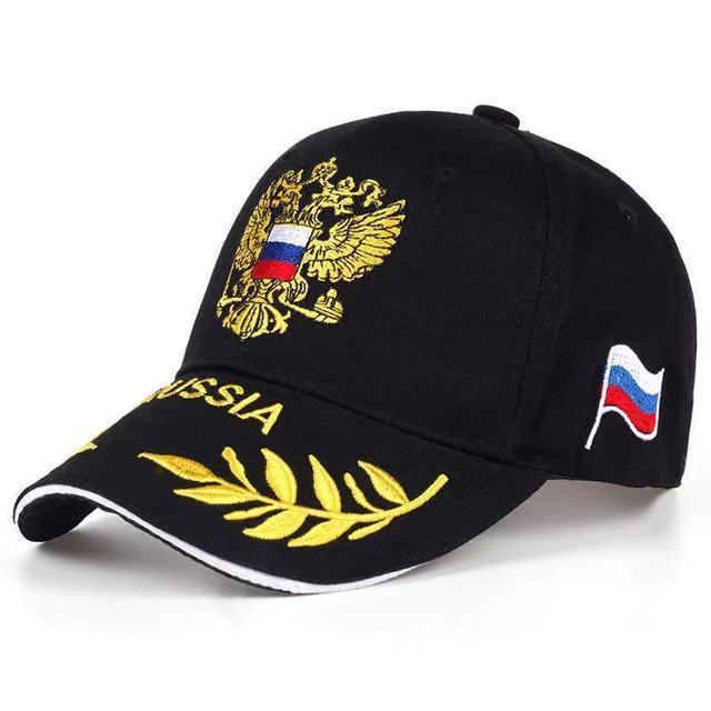 潮牌鴨舌帽刺繡俄羅斯男士帽子戶外運動棒球帽