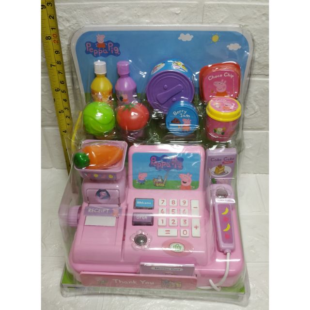 佩佩豬 peppapig 收銀機 雷射正品ST安全玩具,(贈送2顆電池）