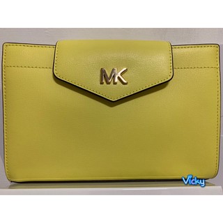 MICHAEL KORS MK MOTT 翻蓋信封WOC/斜背包/側背包/陽光黃