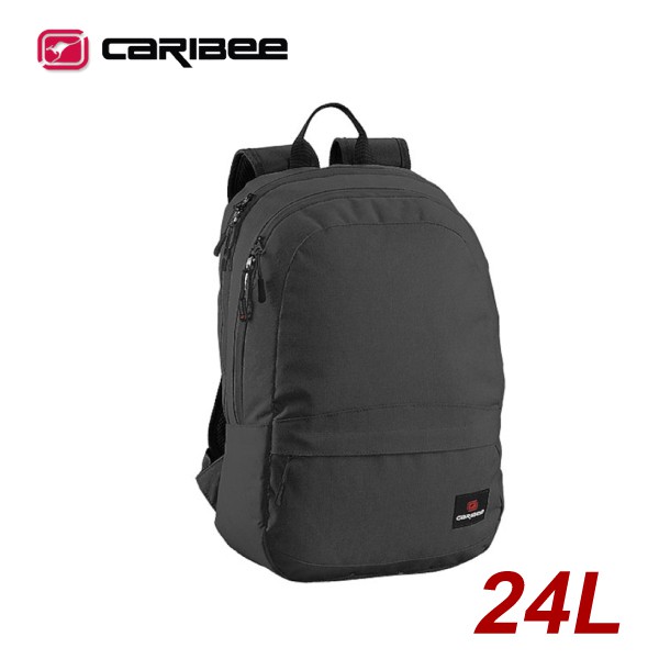 【Caribee 澳洲 RUSH 24L電腦背包《黑》】CE-6104/自助旅行/筆電背包/後背包手提包/行李/悠遊山水
