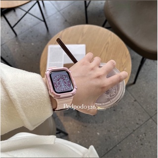 【帕帕podpod】韋斯巴薌 金屬軍人款apple watch9 錶帶 防水錶帶 皮質表帶 機械錶 女生手錶