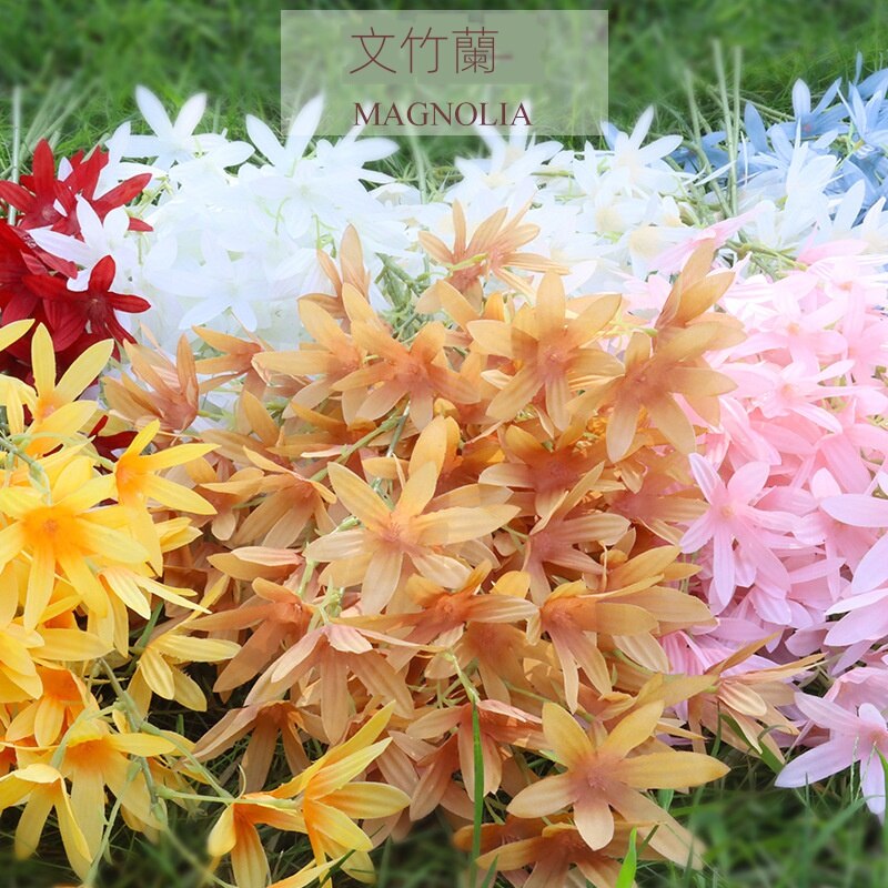 仿真文竹蘭家居客廳裝飾乾花餐桌擺件花插花攝影道具 蝦皮購物