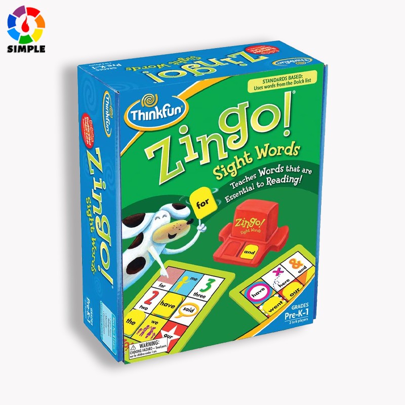 【桌遊志】ThinkFun眼明手快桌遊zingo英語單詞拼寫遊戲3-6歲兒童益智玩具