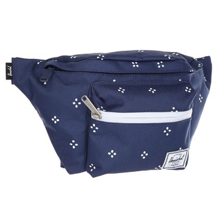 Herschel Seventeen 帆布 水藍 焦點 白色 防水拉鍊 旅行 側包 胸包 斜包 小包 腰包 現貨