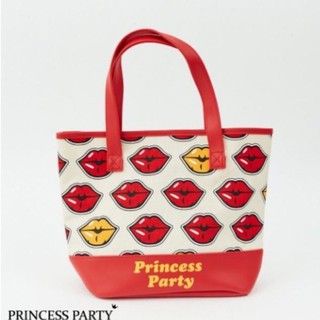 ［PRINCESS PARTY公主派對］紅脣防水購物袋-紅