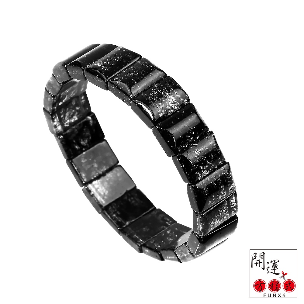 【開運方程式】滿絲黑髮晶手排14mm手排(避邪化煞)