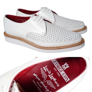 George Cox x Lewis Leathers - Summer Creepers 尖頭厚底鞋 - White