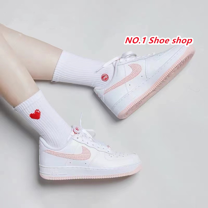 Nike Air Force 1 Low Valentine af1 白 情人節 白粉 女鞋 DQ9320-100