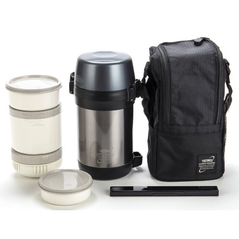 【THERMOS 膳魔師】保溫便當盒 _JLS-1601F系列_1200ml 附袋子