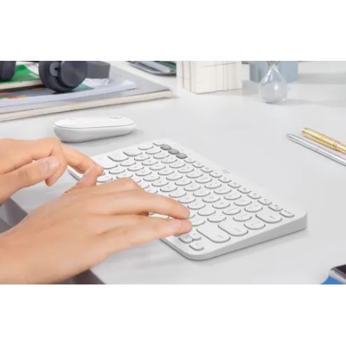 羅技 Logitech K380 + M350 藍芽無線跨平台鍵盤滑鼠組 鍵鼠組 白色 1年保固