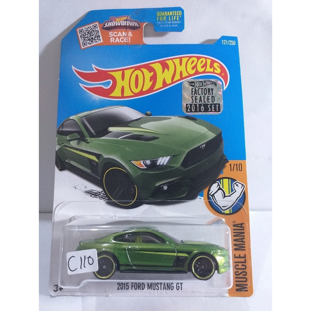 HOT WHEELS Hijau 風火輪工廠密封 2016 2015 福特野馬 GT 綠色 KMART