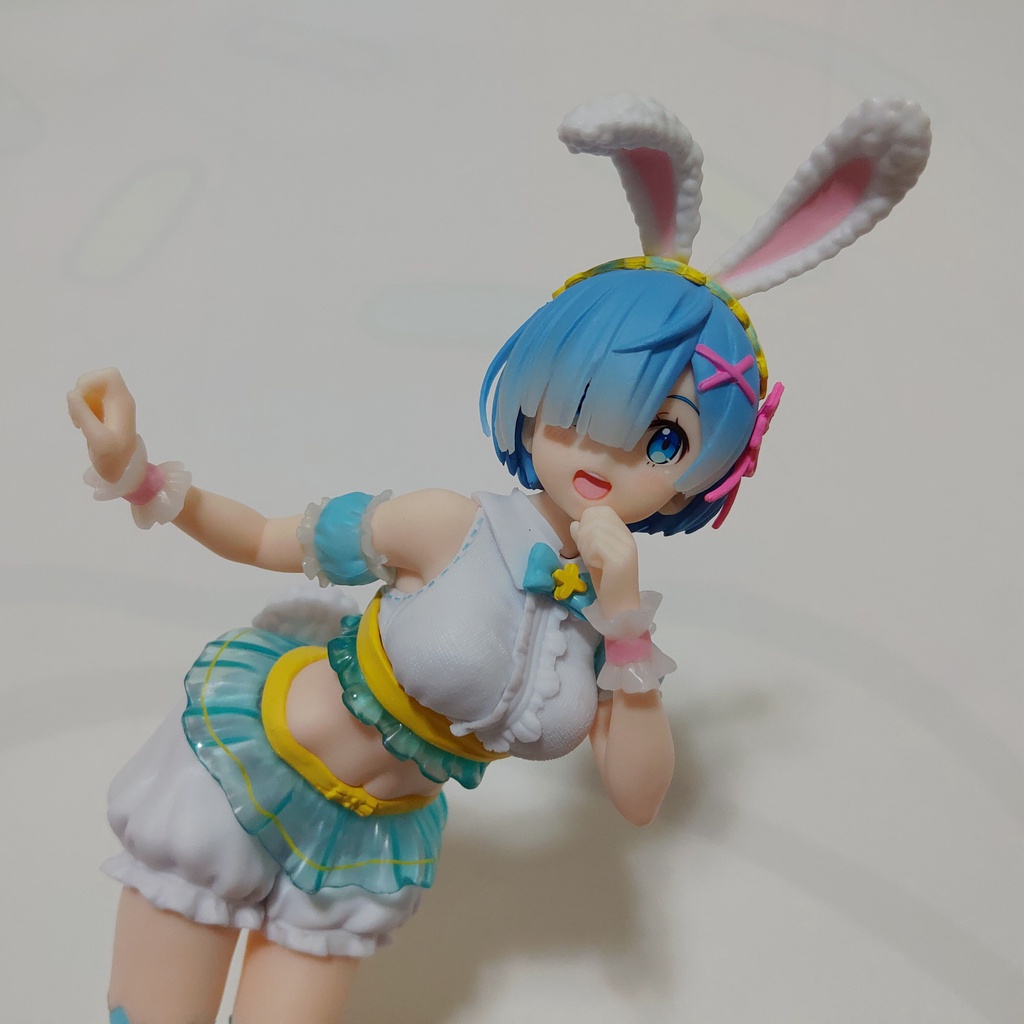 日版 正版 TAITO 兔耳 復活節 從零開始的異世界生活 雷姆 REM 公仔 景品 二手 現貨 無盒 實際拍攝