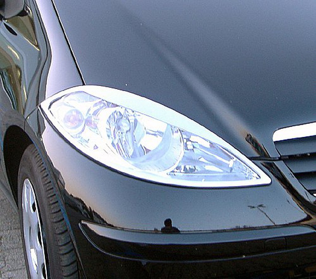 ~圓夢工廠~ Benz A-W169  A170 A190 A200 2004-2011年 鍍鉻前燈框 大燈框 頭燈框