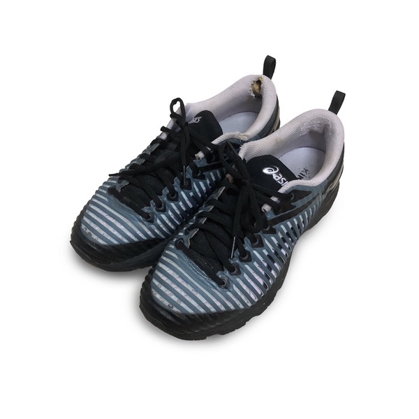 ［可議/二手］KIKO KOSTADINOV X ASICS US8 藍黑紋運動鞋