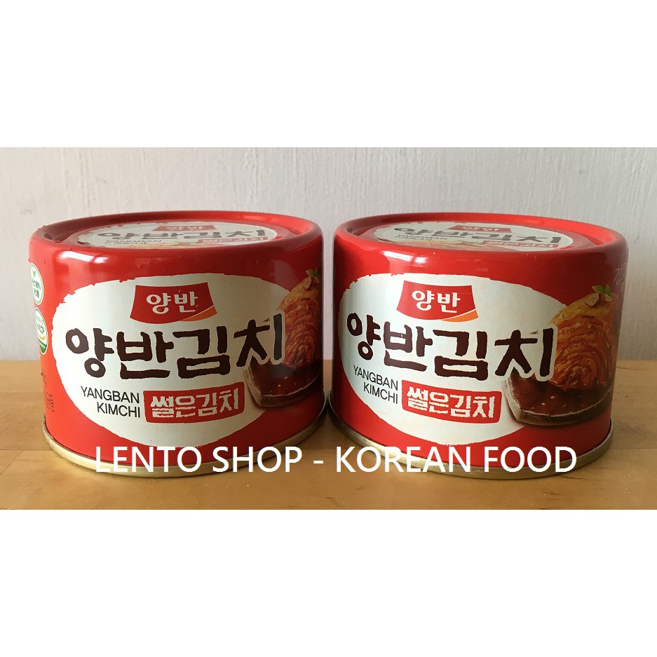 LENTO SHOP - 韓國 DONG WON 東遠 泡菜罐頭 炒泡菜罐頭 김치캔 160gx4入