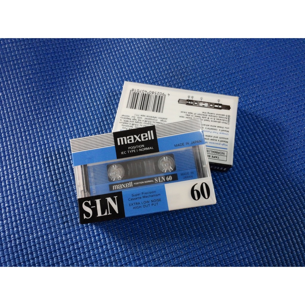 錄音帶 卡帶 空白帶 2捲 全新庫存空白 Maxell 60分鐘 錄音帶 卡帶