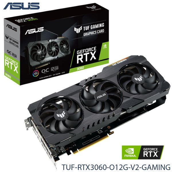 【MR3C】含稅附發票 ASUS 華碩 TUF-RTX3060-O12G-V2-GAMING TUF 3060 顯示卡