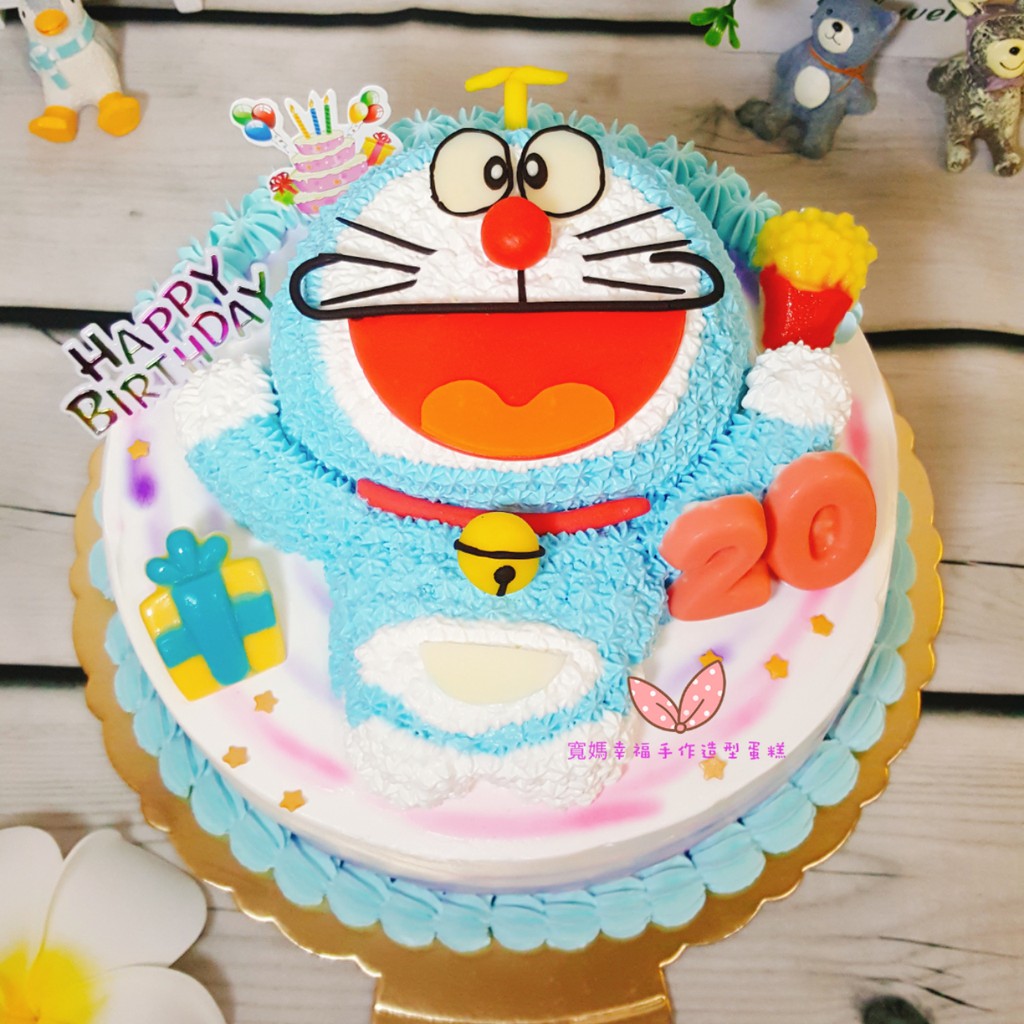 寬媽幸福手作造型蛋糕 哆啦a夢蛋糕 小叮噹蛋糕 2d哆啦a夢生日蛋糕 急單可 蝦皮購物
