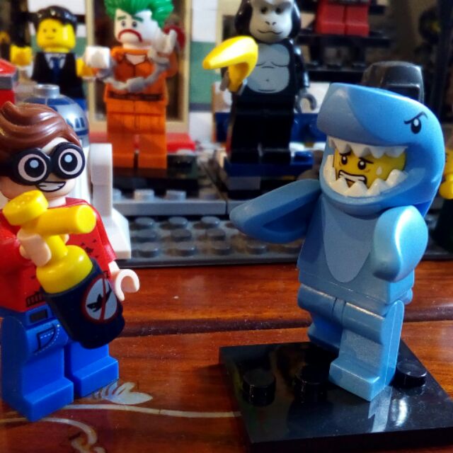 ［樂是你］Lego 樂高人偶組 鯊魚orz+羅賓殺鯊魚毒罐