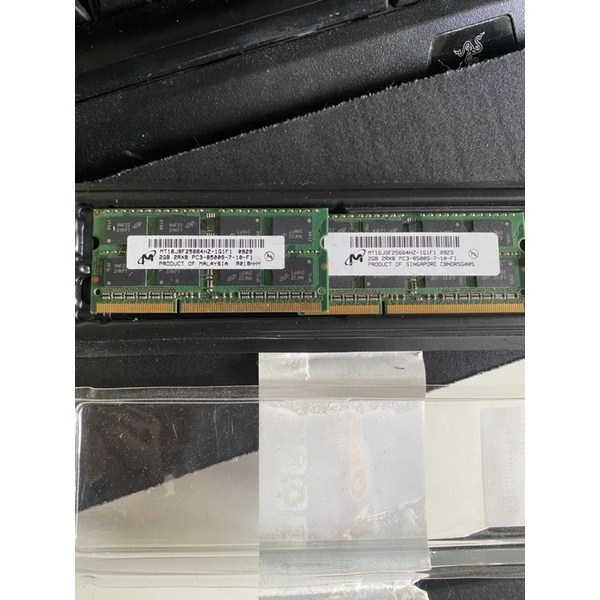 兩入一組 二手 中古 美光 Micron 筆電 筆記型電腦 NB DDR3記憶體 ram 1333 2G