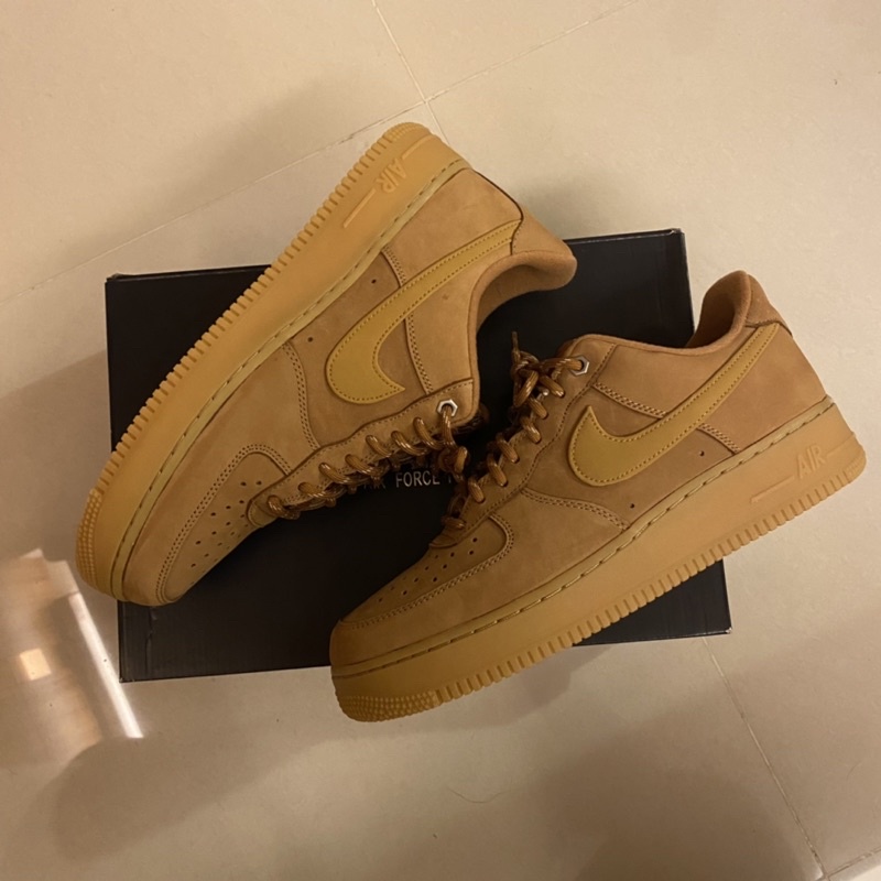 nike air force 1 07 low WB WHEAT FLAX us9.5 小麥 大地 CJ9179-200