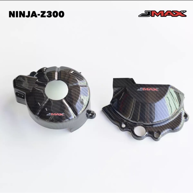 Kawasaki 忍300/Z300  JMAX引擎護蓋 水轉印卡夢飾蓋(須預購)