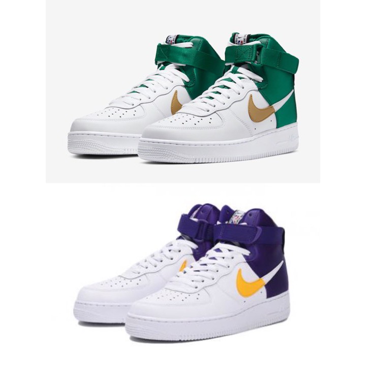 柯拔 NBA Nike Air Force 1 High Celtics BQ4591-101紫 100 綠