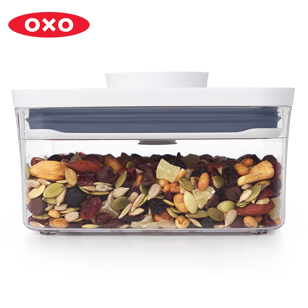OXO POP 正方按壓保鮮盒 保鮮罐 收納罐 儲物罐 密封罐 1L
