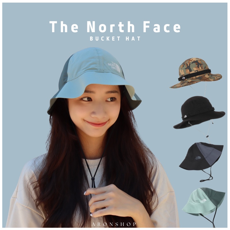 𝘼𝙍𝙊𝙉𝙎𝙃𝙊𝙋 ® The North Face 漁夫帽 | 抽繩 可固定 登山帽 黑 帽子 現貨 登山專用 北臉