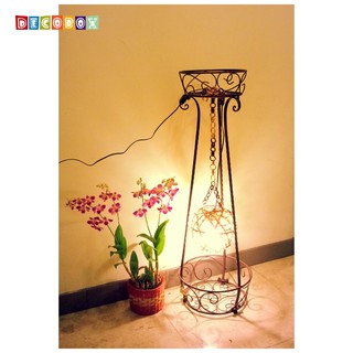 DecoBox陽光花語小花架(園藝.花架.花臺.盆景架.花插.鍛鐵展示架.多肉花器)