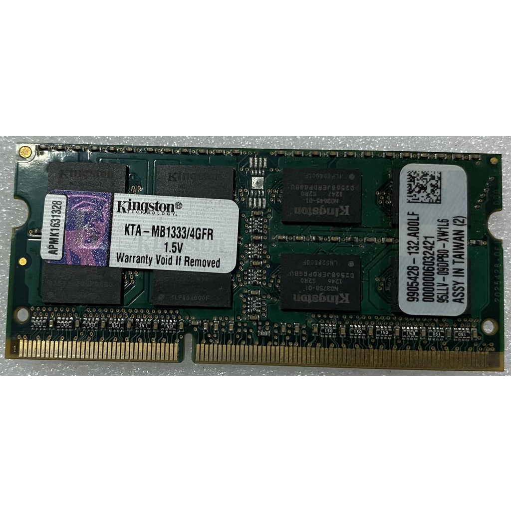 立騰科技電腦~金士頓4G-DDR3 筆電記憶體