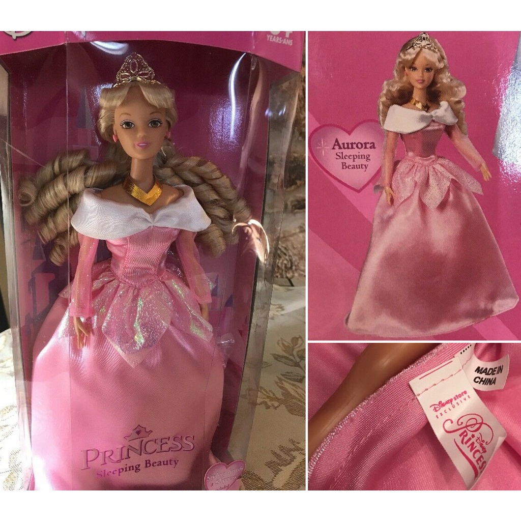 ♥萌娃的店♥ 芭比娃娃 可兒娃娃 珍妮娃娃 正版衣服 睡美人 愛蘿拉公主粉紅禮服 阿拉丁 茉莉公主