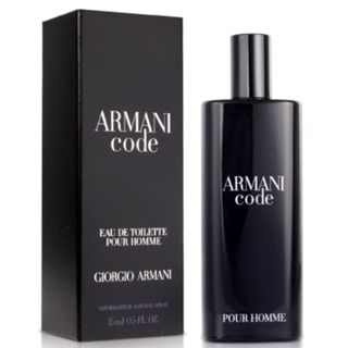 GIORGIO ARMANI Code 黑色密碼男性淡香水小香 15ml（噴式）現貨