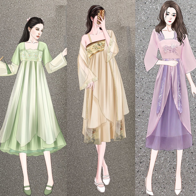 【Q 'DALIN】M-4XL 漢元素 大尺碼女裝 中國風  古裝 漢服  旗袍  仙女裙子改良版  洋裝  氣質洋裝