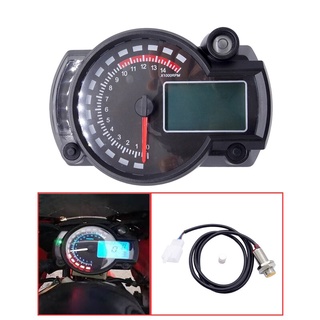 摩托車車速表 LCD 數字里程表帶透明鏡頭可調摩托車測速器, 適用於 RX2N MAX 299KM / H 摩托車零件