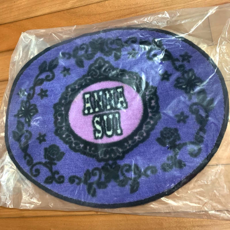 Anna Sui安娜蘇❤️橢圓型薔薇紫蝶地墊*1個-地毯-稀有-全新專櫃活動品