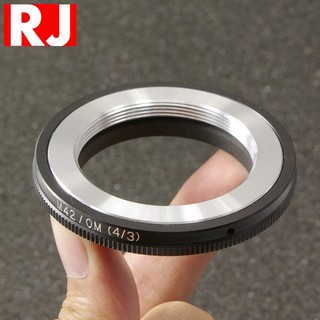 又敗家RJ製造M42轉OM43鏡頭轉接環(有檔板,M42鏡頭轉4/3卡口)M42-OM43轉接環M42轉4/3轉接環