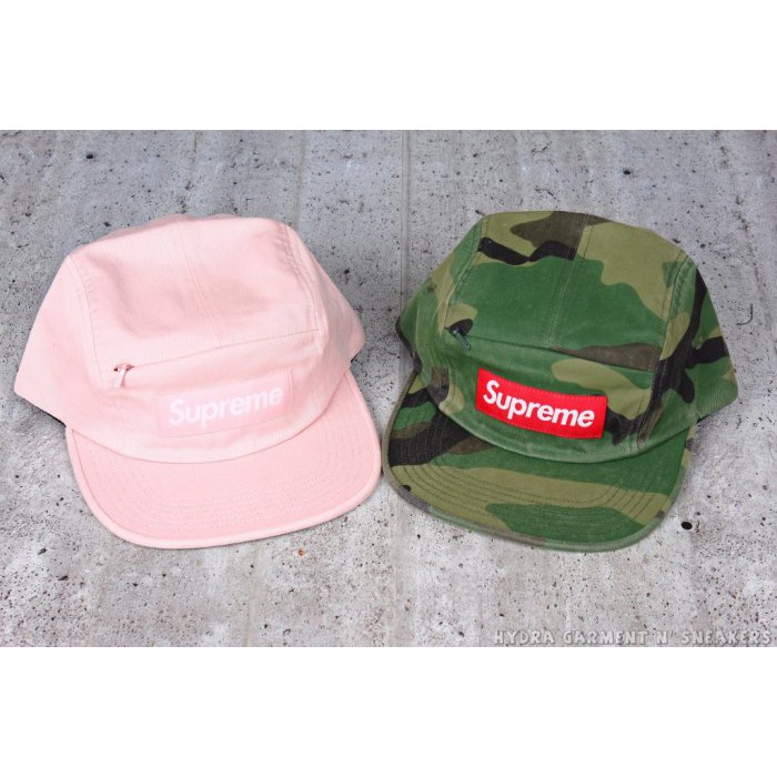 【HYDRA】 2017 Supreme Front Panel Zip Camp Cap 五分割帽【SUP035】