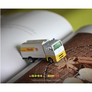 隨草憶境 2款合金車 迷你油罐車警備車警車石油車貨車囚犯車火柴小汽車微縮汽車模型擺件 蝦皮購物