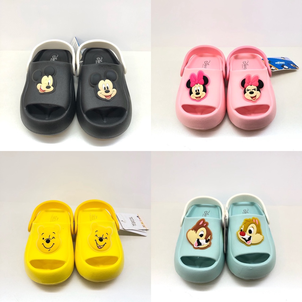 Disney迪士尼 米奇米妮 奇奇蒂蒂 小熊維尼 男童女童 涼鞋 厚底拖鞋 防水防滑 室內拖 輕量童鞋 正版授權 台灣製