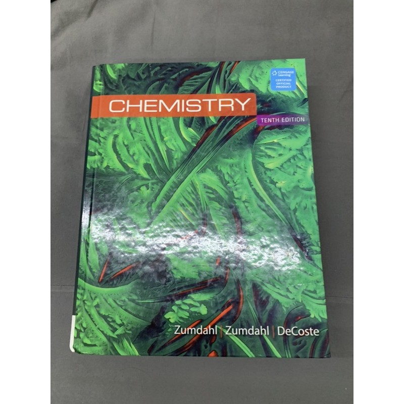 CHEMISTRY 普通化學課本作者ZUMDAHL:CHEMISTRY 10/E 普化  二手書