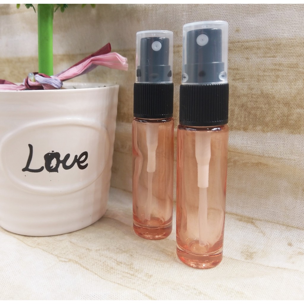 【三越Garden】10ml精油空瓶精油瓶桃粉色透明玻璃精油瓶 10ml (噴款)