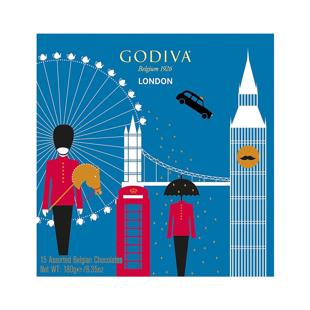 Godiva 巧克力 英國倫敦版禮盒