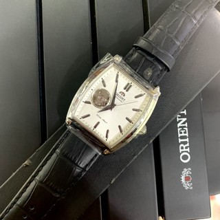 日本 ORIENT 東方 機械錶 真皮錶帶 酒桶型 方錶 皮錶帶 FDBAF004W
