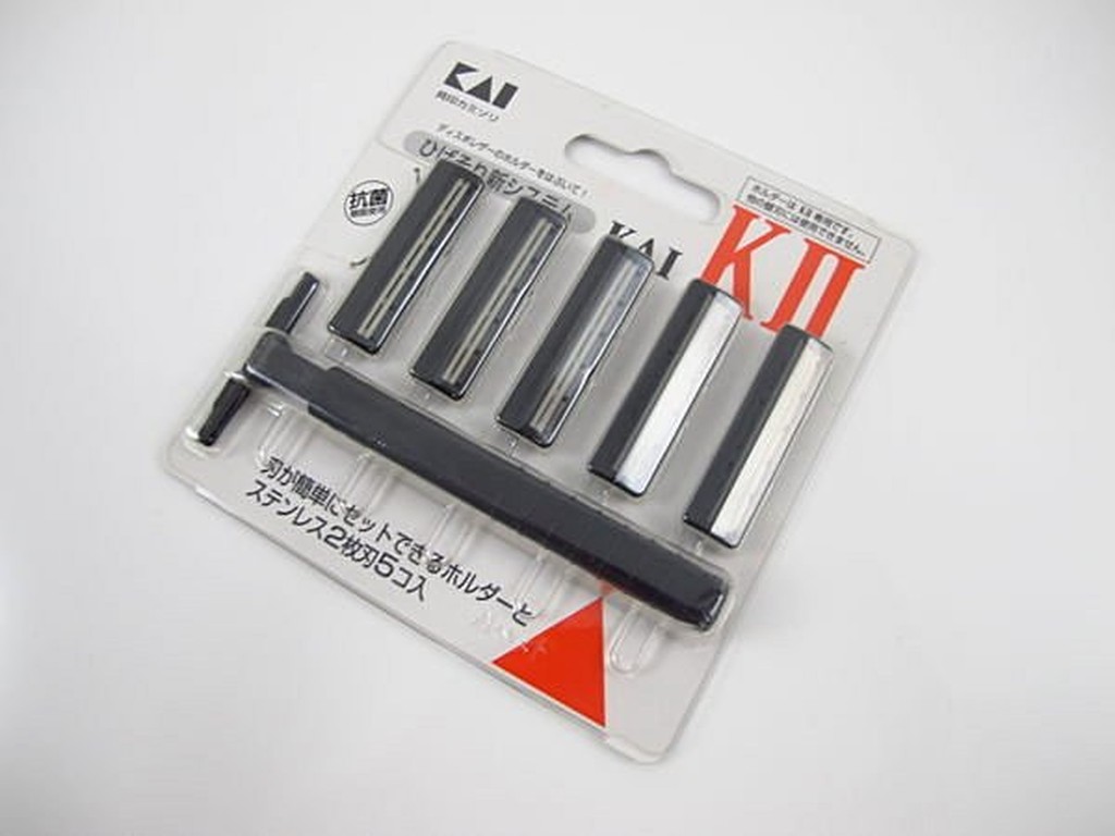 【翔百貨】日本製~貝印刮鬍刀KAI K2-5B二刃式刮鬍刀(5入)~攜帶式 旅行用 刮鬍刀